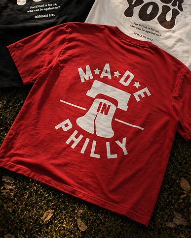 MADE IN PHILLY custom screen printing project in Philadelphia